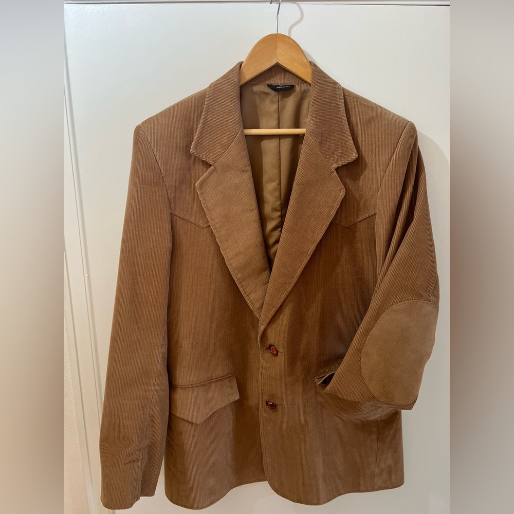 Vintage Deadstock PIONEER Wear  Brown Corduroy Blazer Sport coat  Made in USA